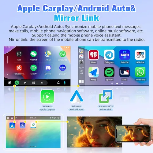 Vista 4 de 8 Core 4G+64G Android Car Stereo Radio para Mazda 3 2010 2011 2012 2013 inalámbrico CarPlay Android Auto 9 pulgadas HD IPS pantalla táctil Bluetooth