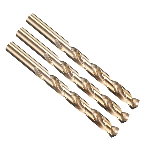 Vista 217 de PATIKIL Broca Jobber de 0.039 in, vástago recto M35 cobalto 5% acero de alta velocidad 135° acabado dorado para metal duro de acero inoxidable - 2