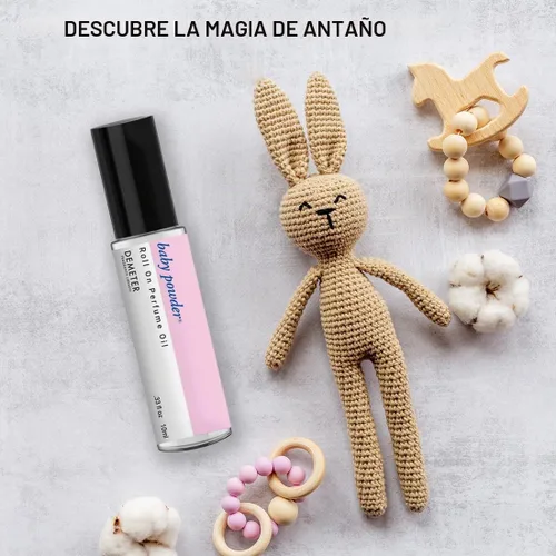 Vista 5 de DEMETER Aceite de perfume en rollo de polvo para bebés, 0.33 onzas, de larga duración