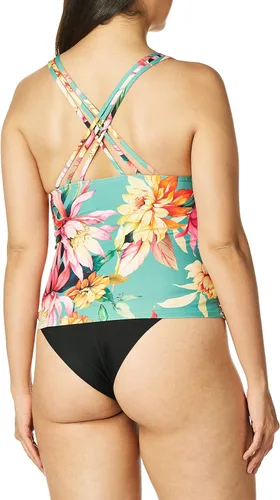 Vista 7 de La Blanca Traje de baño tankini con múltiples correas y espalda cruzada para mujer