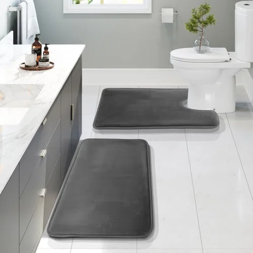 Vista 56 de Clara Clark tapete para baño, regadera o tina, de gomaespuma, negro, antiderrapante Camel Oro