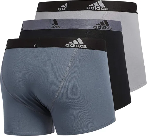 Vista 5 de adidas Men's Stretch Cotton Trunk Underwear (3-Pack)