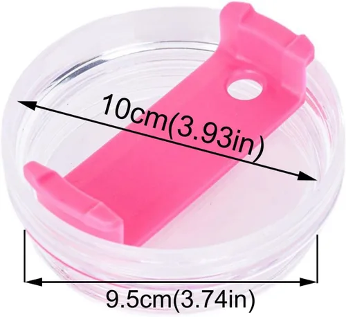 Vista 2 de Paquete de 2 tapas para vaso de 40 onzas compatibles con Stanley Quencher, a prueba de derrames, de acero inoxidable, resistentes a salpicaduras