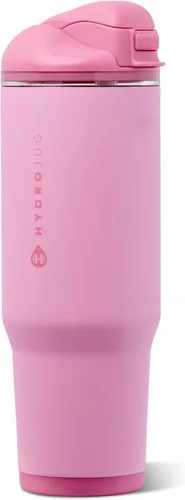 Vista 91 de HydroJug Ease2o - Botella de agua aislada de 24 onzas, tapa con popote y Duna