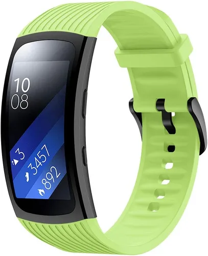 Vista 10 de Senter Correa deportiva de silicona suave de liberación rápida compatible con Gear fit2 Pro Smart Watch Negro