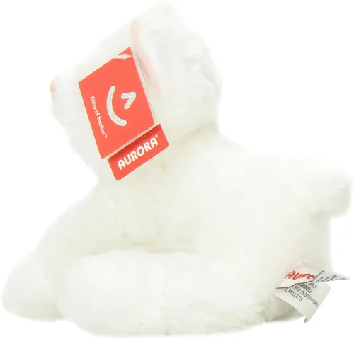 Vista 2 de Aurora® Adorable Mini Flopsie™ Sugar Too™ Animal de peluche, facilidad juguetona, compañeros atemporales, color blanco, 8 pulgadas