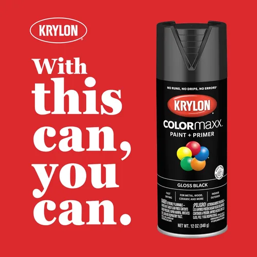 Vista 10 de Krylon K05554007 COLORmaxx Pintura en aerosol y base para uso en interiores y exteriores, color almendra satinada, 12 onzas (paquete de 1)