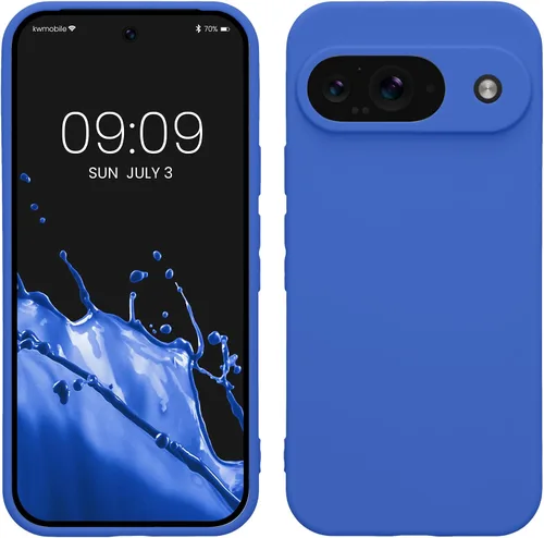 Vista 81 de kwmobile Funda compatible con Google Pixel 9 - Funda protectora delgada de TPU para teléfono - Acabado mate suave - Piedra antigua
