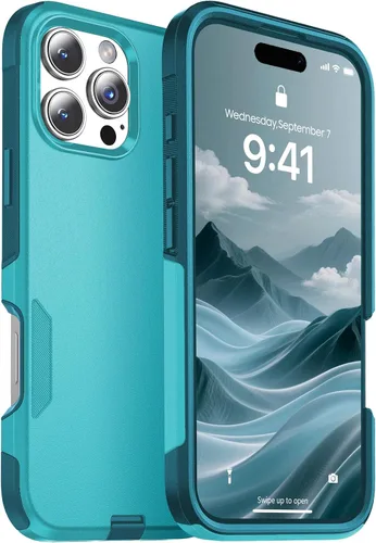 Vista 18 de jaroco Funda para iPhone 13 y Funda para iPhone 14 y Funda para iPhone 15 [Protección de Servicio Pesado][Protección contra Caídas de Grado