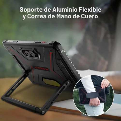 Vista 5 de HOTWAV R9 Plus Tablet resistente de 11 pulgadas IP68/IP69K impermeable, batería de 20080mAh, Android 14, Unisoc T7280 Octa-Core, 8GB+512GB, cámara