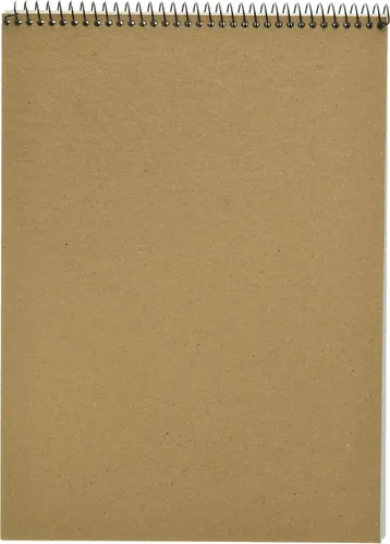 Vista 2 de Silverpoint - Bloc de alambre superior, respaldo resistente, regla cuadriculada, 8.5 x 11.75 pulgadas, 70 hojas, cubierta protectora, azul/negro
