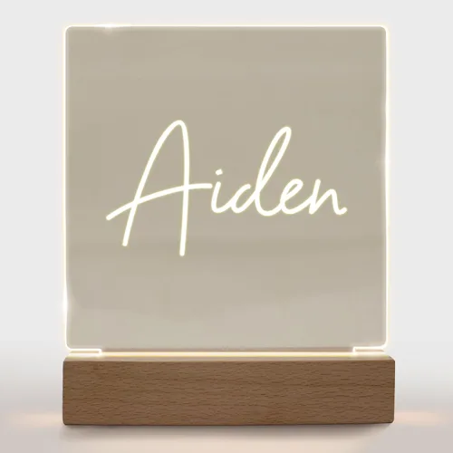 Vista 17 de Luz nocturna personalizada para niños, niñas, niños, regalos personalizados para bebé, lámpara de guardería personalizada, decoración de dormitorio