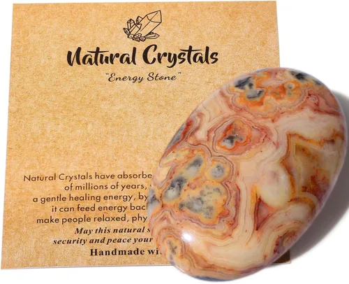 Vista 7 de MAIBAOTA Piedra de Cristal de Ojo de Tigre de 2.4" Pulida para Palma de 0.7" de Grosor Piedra Natural de Reiki Gema Cristales Curativos Piedra
