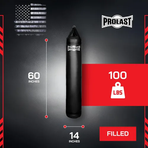 Vista 4 de Heavy Punching Kicking Bag for Adults, Boxing, MMA, Martial Arts, Muay Thai, Strength Training Equipment, 5ft, 100 lbs, Classic Logo