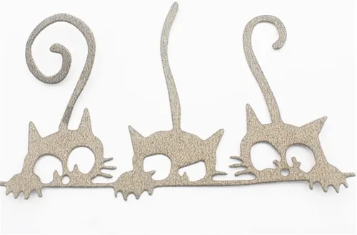 Vista 7 de Mvchifay Troqueles de corte de animales y gatos para hacer tarjetas, troquelados de metal, herramienta de álbumes de recortes, plantilla