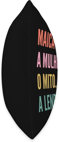 Vista 2 de Funny Portuguese First Name Design - Maica Throw Pillow