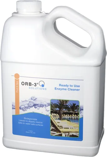 Vista 6 de Orb-3 A011-J5R-1Qspry - Botella de spray limpiador enzimático listo para usar para piscinas, 1 cuarto de galón, líquido amarillo claro translúcido
