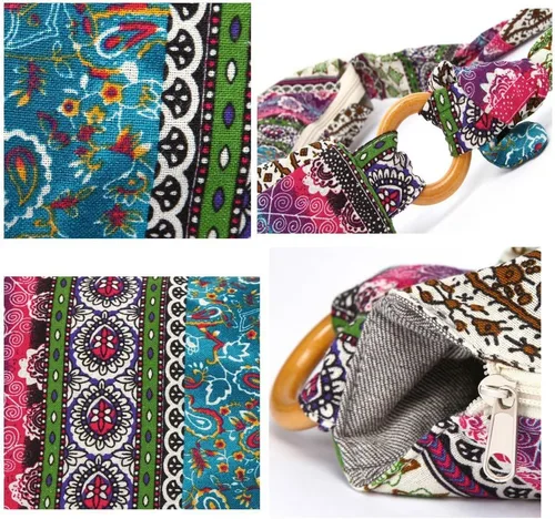 Vista 6 de Karresly - Bolsa bandolera para mujer con correa ajustable, estilo Thai