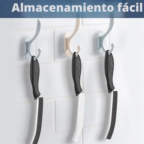 Vista 5 de FOOGWEE Cepillo de limpieza de hendiduras de cerdas duras, herramientas de limpieza para uso doméstico, suministros de limpieza multifuncionales