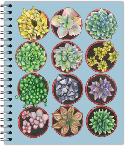 Vista 25 de Cuaderno pequeño de diseño encuadernado en espiral, diseño de puesta de sol en la playa, 9.75 x 7.5 pulgadas, 70 hojas, 100% reciclado, poages