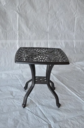 Vista 6 de Elizabeth - Juego de tumbonas para patio al aire libre, 3 piezas, bronce oscuro, aluminio fundido (sésamo)