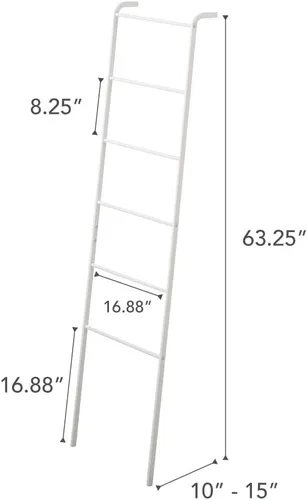 Vista 6 de Yamazaki Colgador de escalera inclinada para el hogar - Soporte para estante de almacenamiento de baño