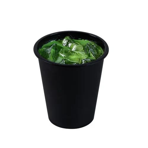 Vista 7 de Restaurantware -Bev Tek Vasos de plástico de 12 onzas, 100 vasos desechables para bebidas – Las tapas se venden por separado, sirven bebidas Negro
