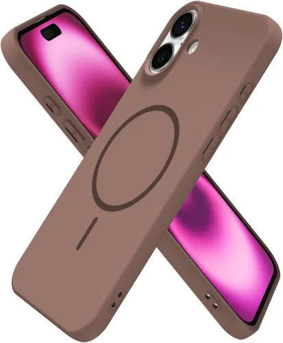 Vista 26 de Oakxco Funda de Silicona Mag Safe para iPhone 12 Pro Max, Funda Magnética Delgada y Fina Compatible con Carga Inalámbrica MagSafe, Bonita Funda