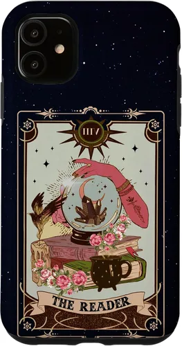 Vista 8 de Tarot Card Lover Tarot Reader Fortune Teller Book Lover Funda para iPhone 17