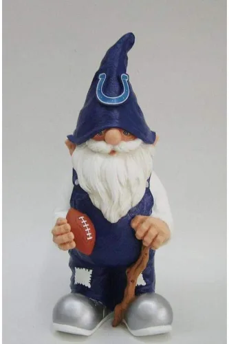 Vista 23 de NFL Resin 11.5" Team Logo Outdoor Garden Statue Gnome