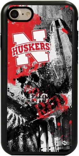 Vista 8 de Guard Dog NCAA - Funda híbrida para iPhone 7/8/SE Paulson Designs, color negro
