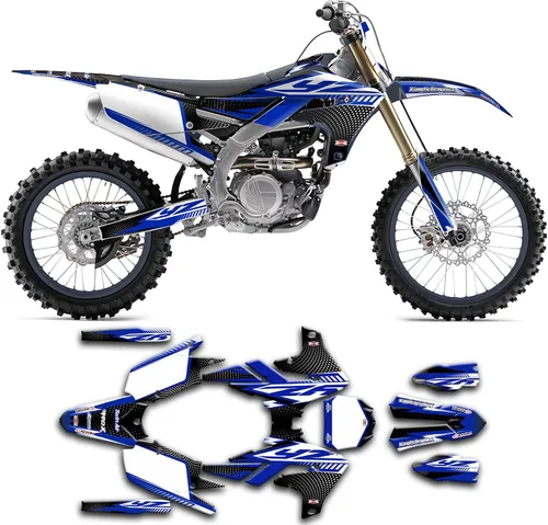 Vista 14 de juego de calcomanías para YZF250 YZ250F 2019 2020 2021 2022 2023, YMYZF25194518N001-KO Ymyzf25194518n001-ko-2