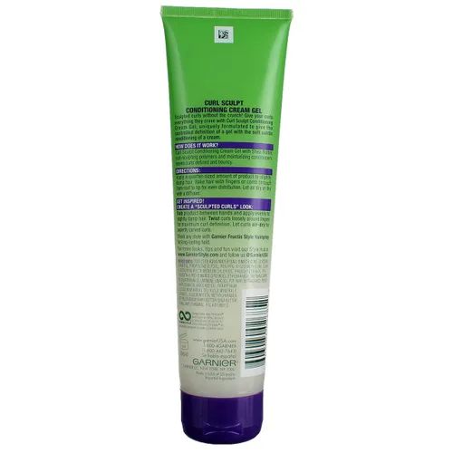 Vista 3 de Garnier Fructis Style Curl Sculpt Gel Crema Acondicionadora 5 oz (paquete de 2), el embalaje puede variar