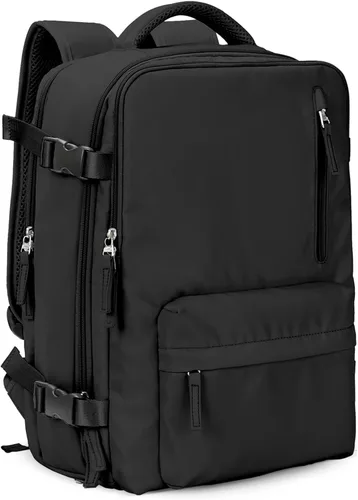 Vista 10 de VGCUB Mochila grande de viaje para trabajo, negocios, mochila para computadora portátil aprobada para vuelo, para mujeres y hombres, mochila