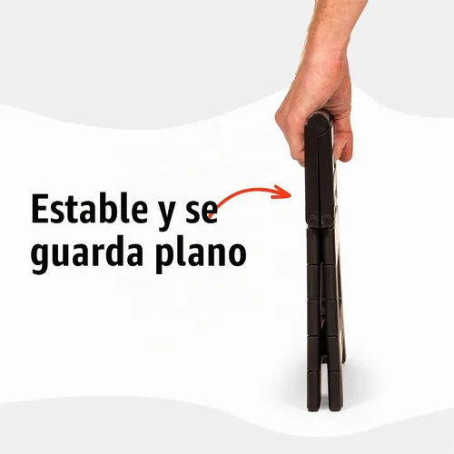 Vista 5 de Kikkerland Rhino Taburete Escalón Plegable – Soporta Adultos hasta 300 Libras, Ideal para Cocina y Baño – Taburete Escalón Colapsible, Portátil