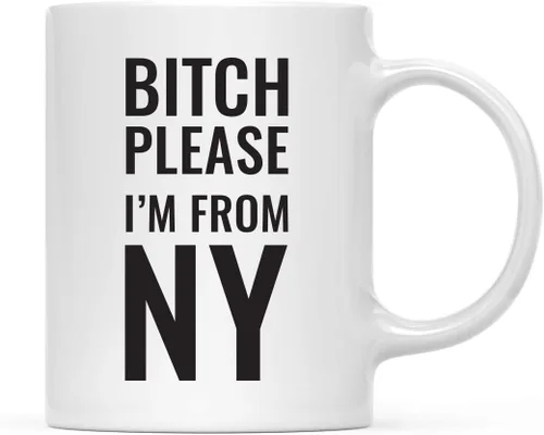 Vista 79 de Andaz Press Taza de café de 11 onzas, regalo de broma, Bitch Please I'm from Alabama, paquete de 1, incluye caja de regalo, divertidas ideas