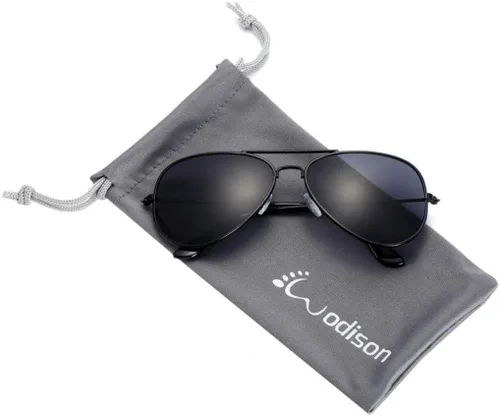 Vista 3 de Wodison Gafas de sol clásicas para niños con marco metálico reflectante a granel 2