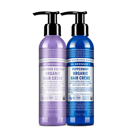 Vista 9 de Acondicionador de pelo y crema de peinar Dr. Bronner de lavanda y coco, crema, 6 onzas líquidas