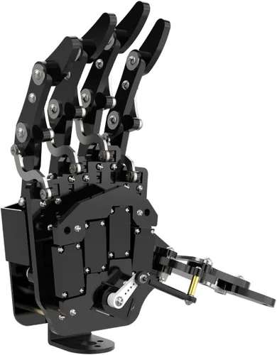 Vista 11 de Mano de Robot de Cinco Dedos con Movimiento Exclusivo, Brazo Mecánico Biónico de Robot de Bricolaje, Mano Izquierda