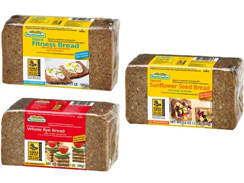 Vista 10 de Mestemacher Pan de Grano Entero (Fitness, 17.6 oz, paquete de 2)