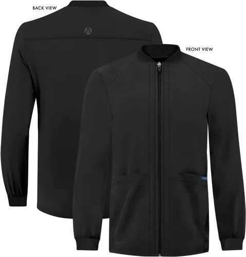 Vista 5 de Adar Addition Scrubs para hombre - Chaqueta médica con cremallera