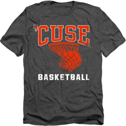 Vista 6 de Syracuse University Camiseta unisex para adultos con aro de baloncesto
