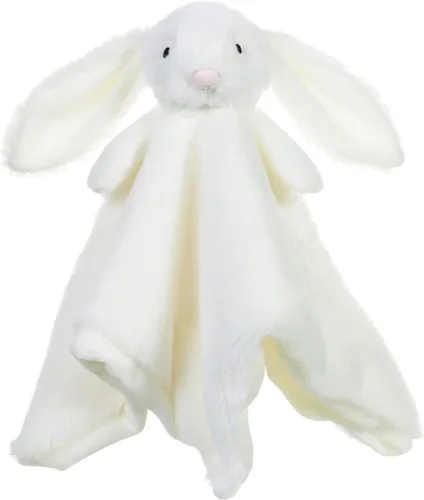 Vista 8 de Apricot Lamb Manta de conejo negro suave para bebés, manta de seguridad para bebés niños y niñas, bebés y niños pequeños, 13.8 x 13.8 pulgadas