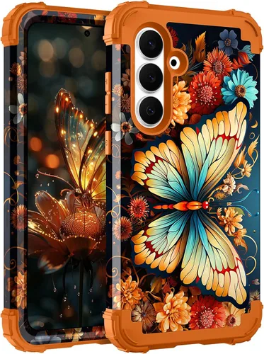 Vista 45 de Hocase Funda para Galaxy S20 FE 5G, Protección resistente a prueba de golpes, goma de silicona suave + parachoques de plástico duro, funda