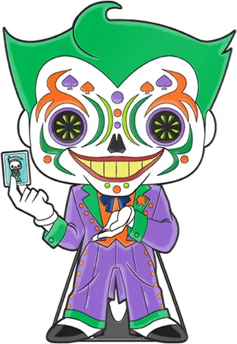 Vista 2 de Loungefly PIN - Pin esmaltado grande DC Comics DOTD - Joker Beast - Broche esmaltado de DC Comics - Lindo broche coleccionable - para mochilas