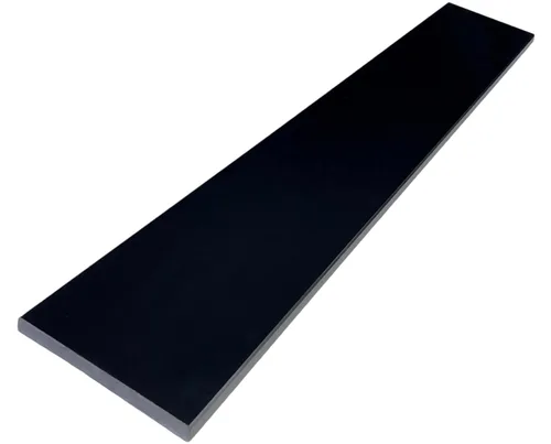 Vista 10 de Umbral de Mármol Artificial Súper Negro para Bordillo de Ducha, Protector contra Salpicaduras de Tocador de Baño, Alféizar de Ventana, Transiciones