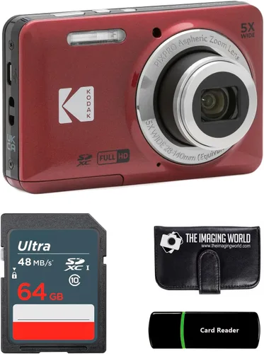 Vista 7 de Kodak PIXPRO FZ55 cámara digital negra de 16 MP con zoom óptico 5X, gran angular de 28 mm, video Full HD 1080P, pantalla LCD de 2.7 pulgadas + Negro