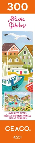 Vista 8 de Ceaco - Olivia Gibbs - Sea Town Harbor - Rompecabezas de 300 piezas