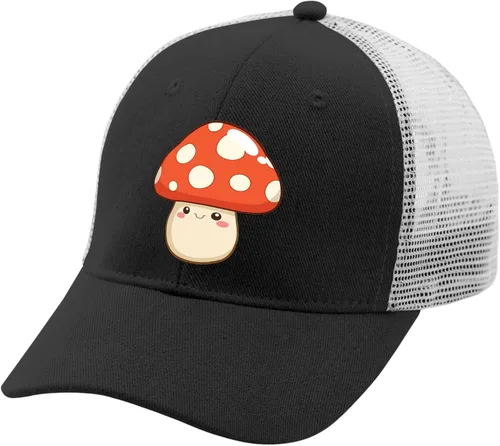 Vista 2 de devor Baseball Cap Smiling Mushroom Baseball Cap for Men Graphic Denim Dad Hats Adjustable