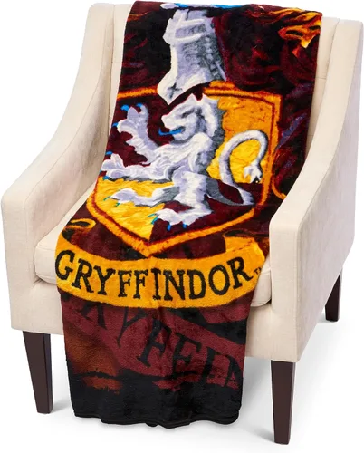 Vista 5 de Northwest Manta de micro Raschel de Harry Potter, ligera y transpirable para sofá, acogedora para todas las estaciones, 46 x 60 pulgadas, bandera